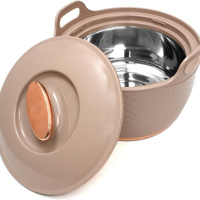 ASIAN Casserole Majestic Gold Stainless Steel Insulated Hotpot (ROSE, 1500ML)