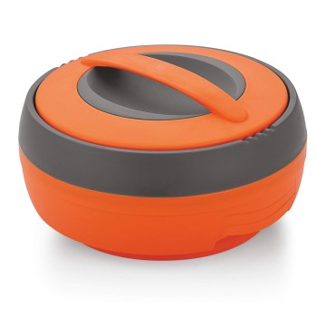 Asian Cosmos Inner Steel Casserole, 2500 ml, Orange|PU Insulated| BPA Free | Odour Proof| Food Grade | Easy to Carry | Easy to Store | Ideal for Chapatti | Roti | Serving Casserole