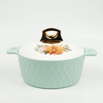 ASIAN Casserole Diamond Stainless Steel Liner Double Wall Insulated (BLUE, 2500ML)