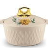 ASIAN Casserole Hotpot, Stainless Steel insulated Hot Pot, Food Warmer, Keeps Food Warm for Hours - Diamond Beige (3500 ML) ASIAN Casserole Hotpot, Stainless Steel insulated Hot Pot, Food Warmer, Keeps Food Warm for Hours - Diamond Beige (3500 ML)