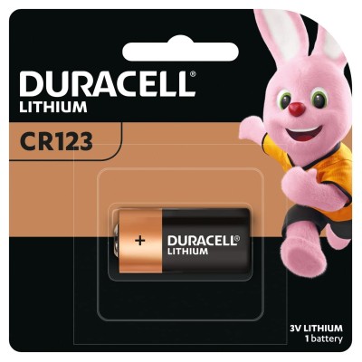 Duracell High Power Lithium 123 Battery 3V, pack of 1 (CR123 / CR123A / CR17345) suitable for use in sensors, keyless locks, photo flash and flashlights Duracell High Power Lithium 123 Battery 3V, pack of 1 (CR123 / CR123A / CR17345) suitable for use in sensors, keyless locks, photo flash and flashlights