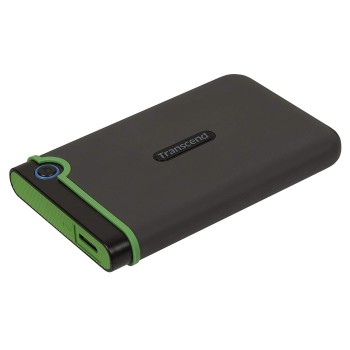 Transcend 1TB Portable Hard Disk Drive, USB 3.1, Gen1 with One touch auto backup Transcend 1TB Portable Hard Disk Drive, USB 3.1, Gen1 with One touch auto backup