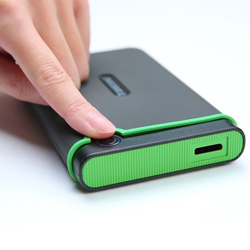 Transcend 1TB Portable Hard Disk Drive, USB 3.1, Gen1 with One touch auto backup Transcend 1TB Portable Hard Disk Drive, USB 3.1, Gen1 with One touch auto backup