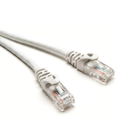 Quantum RJ45 Ethernet Patch/LAN Cable with Gold Plated Connectors Supports Upto 1000Mbps -16.4Feet (5 Meters), White Quantum RJ45 Ethernet Patch/LAN Cable with Gold Plated Connectors Supports Upto 1000Mbps -16.4Feet (5 Meters), White