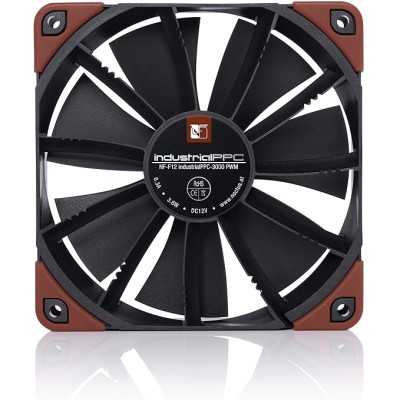 Noctua NF-F12 iPPC 3000 PWM, 4-Pin, Heavy Duty Cooling Fan with 3000RPM (120mm, Black)