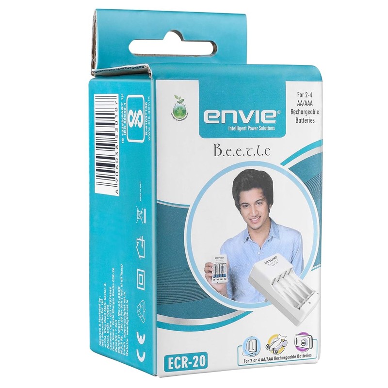 ENVIE ECR-20 Charger for AA & AAA Rechargeable Batteries