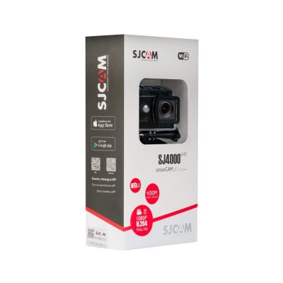 SJCAM SJ4000 WiFi 12MP Optical Full HD WiFi Sports Action Camera 170°Wide FOV 30M Waterproof DV Camcorder, Black SJCAM SJ4000 WiFi 12MP Optical Full HD WiFi Sports Action Camera 170°Wide FOV 30M Waterproof DV Camcorder, Black