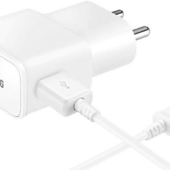 Samsung Original 15W Single Port, USB-A Charger (Cable Included), White