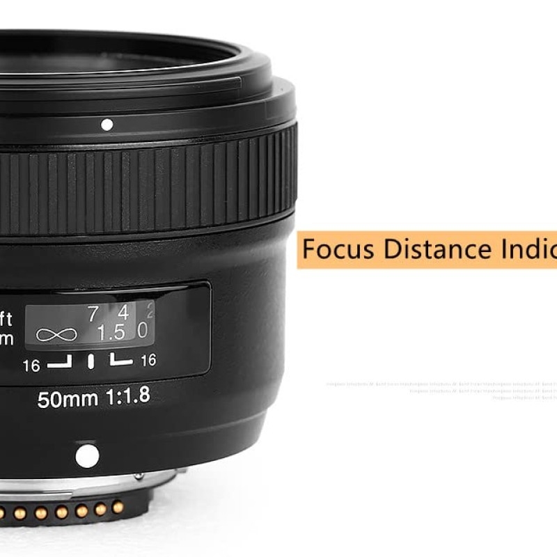 Yongnuo YN50mm F1.8 Standard Prime Lens Large Aperture Auto Manual Focus, Black