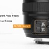 Yongnuo YN50mm F1.8 Standard Prime Lens Large Aperture Auto Manual Focus, Black