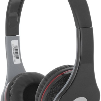 Live Tech HP18 On-Ear Headphone with Mic (Black)