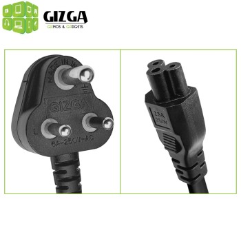 Gizga Essentials Laptop Power Cable Cord- 3 Pin Adapter (ISI Certified, 1 meter /3.3 Feet) Gizga Essentials Laptop Power Cable Cord- 3 Pin Adapter (ISI Certified, 1 meter /3.3 Feet)