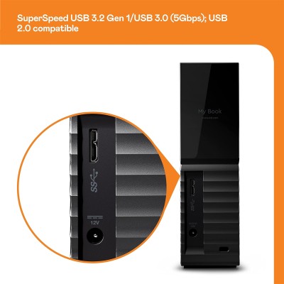 Western Digital 6Tb My Book Desktop ( Pack of 1 ), Usb3.0 Western Digital 6Tb My Book Desktop ( Pack of 1 ), Usb3.0