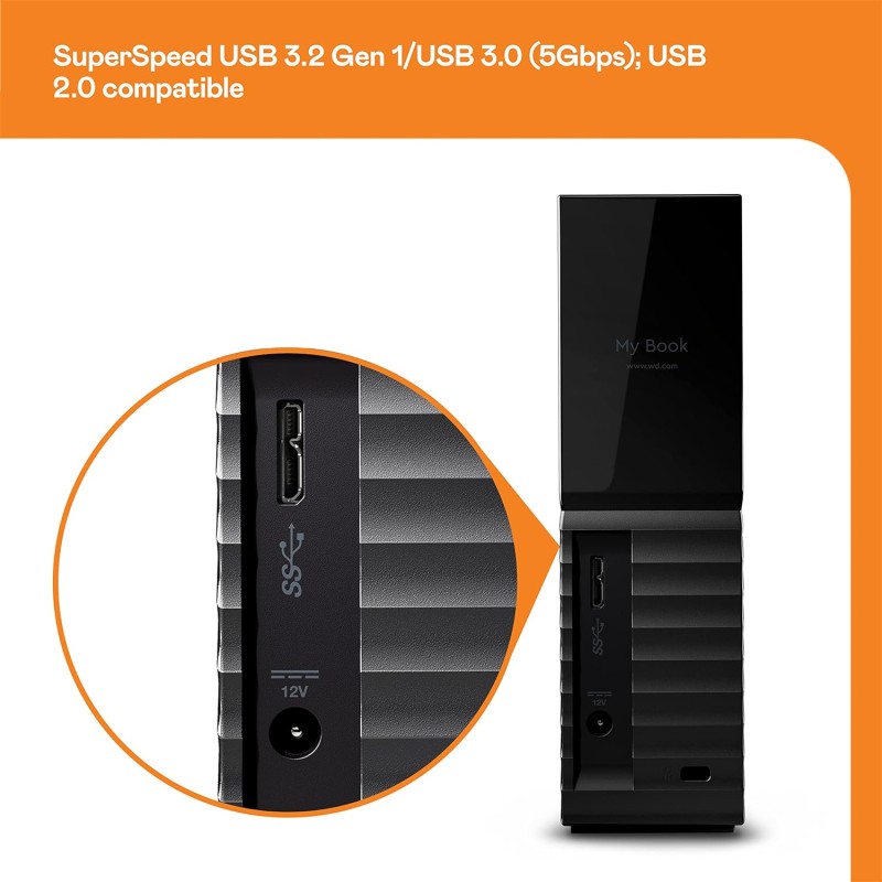 Western Digital 6Tb My Book Desktop ( Pack of 1 ), Usb3.0 Western Digital 6Tb My Book Desktop ( Pack of 1 ), Usb3.0