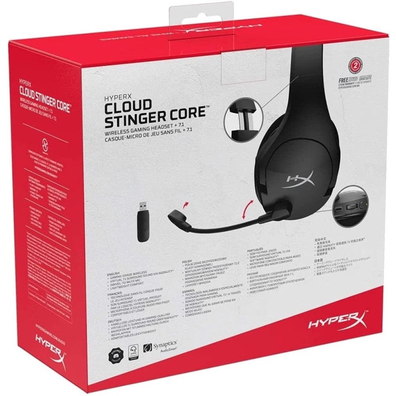HyperX Cloud Stinger Core Wireless On Ear Headphones with Mic (Black) HyperX Cloud Stinger Core Wireless On Ear Headphones with Mic (Black)