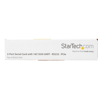 StarTech.com PCI Express Serial Card – 2 Port – Dual Channel 16C1050 UART – Serial Port PCI Card – Serial Expansion Card