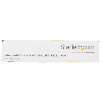 StarTech.com PCI Express Serial Card – 2 Port – Dual Channel 16C1050 UART – Serial Port PCI Card – Serial Expansion Card StarTech.com PCI Express Serial Card – 2 Port – Dual Channel 16C1050 UART – Serial Port PCI Card – Serial Expansion Card