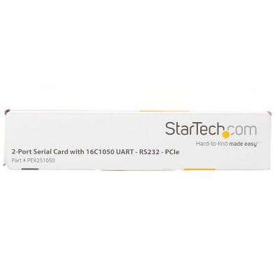 StarTech.com PCI Express Serial Card – 2 Port – Dual Channel 16C1050 UART – Serial Port PCI Card – Serial Expansion Card