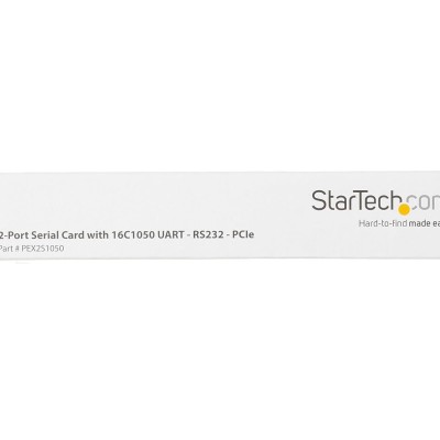 StarTech.com PCI Express Serial Card – 2 Port – Dual Channel 16C1050 UART – Serial Port PCI Card – Serial Expansion Card