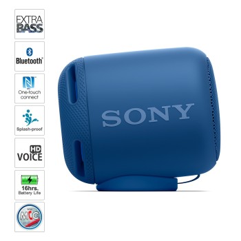 Sony Extra Bass SRS-XB10 Portable Splash-proof Wireless Speakers with Bluetooth and NFC (Blue) Sony Extra Bass SRS-XB10 Portable Splash-proof Wireless Speakers with Bluetooth and NFC (Blue)