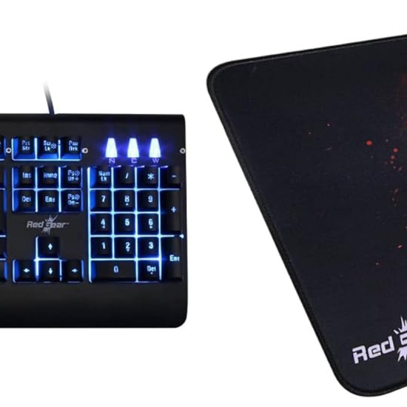 Redgear Blaze Semi-Mechanical Wired Gaming Keyboard with 3 Colour Backlit - (Black/Red)