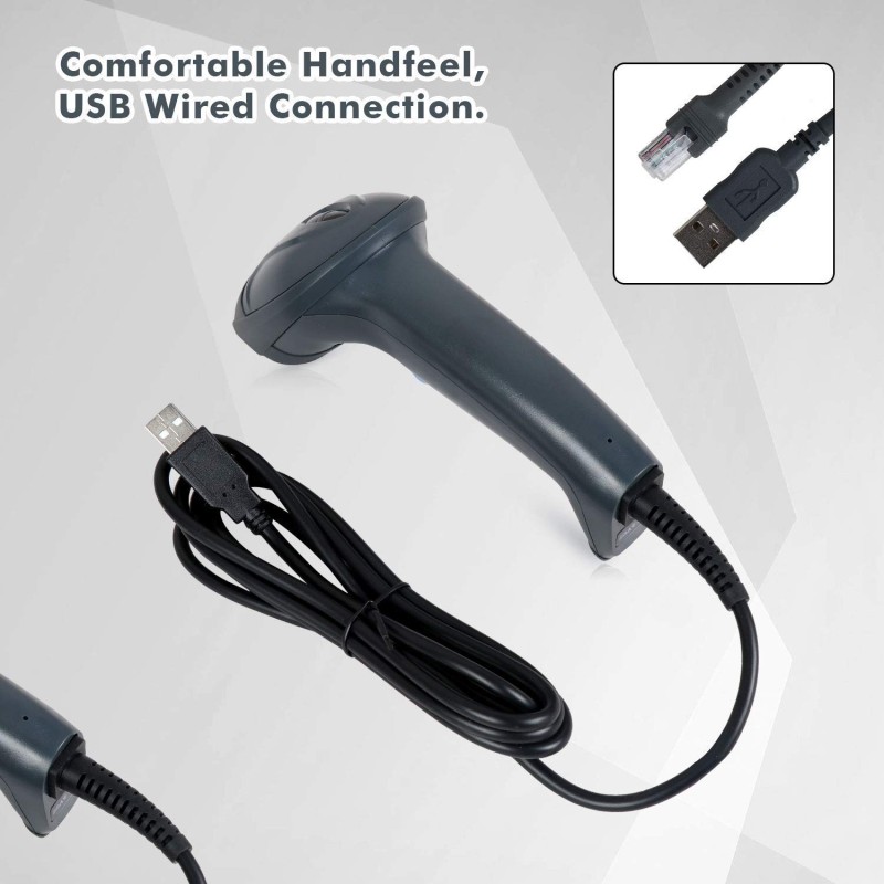 RETSOL LS 450 Laser Barcode Scanner BIS Approved, Handheld 1 D USB Wired RETSOL LS 450 Laser Barcode Scanner BIS Approved, Handheld 1 D USB Wired