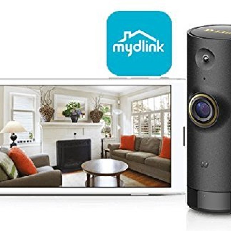 D-Link DCS-P6000LH Mini HD Wi-Fi Camera Compatible with Alexa (Black)