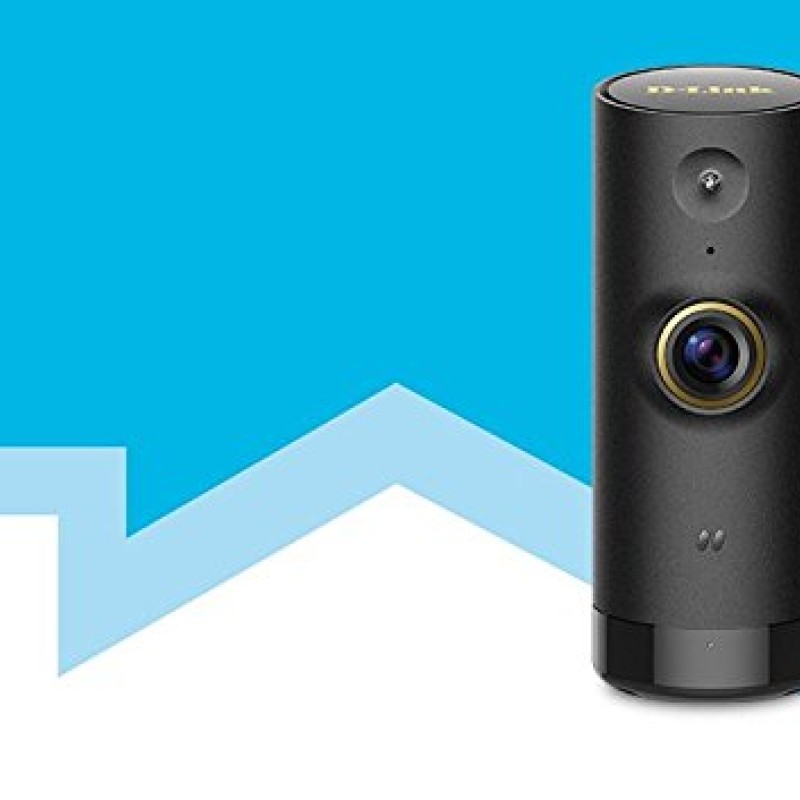 D-Link DCS-P6000LH Mini HD Wi-Fi Camera Compatible with Alexa (Black)