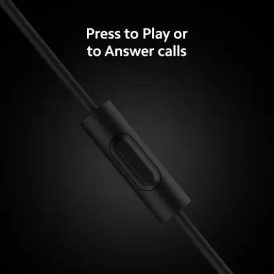 Mi Basic Wired Headset with Mic  (Black, In the Ear)