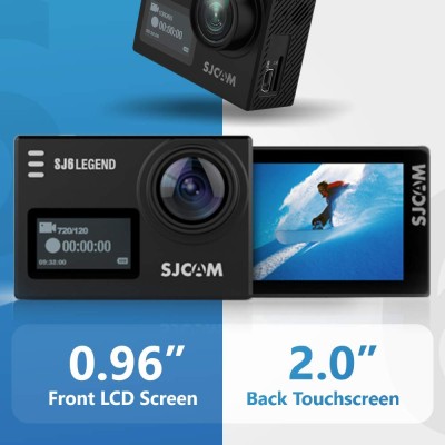 SJCAM SJ6 Legend Optical 16 MP 4K 24fps 5.08 cm (2.0") LCD Touch Screen Action Camera - (Black) SJCAM SJ6 Legend Optical 16 MP 4K 24fps 5.08 cm (2.0") LCD Touch Screen Action Camera - (Black)