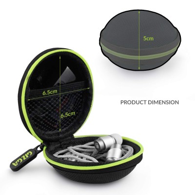 GIZGA essentials G11 Nylon Carrying Case for Headphones, Pen Drives, SD Cards (Green) GIZGA essentials G11 Nylon Carrying Case for Headphones, Pen Drives, SD Cards (Green)
