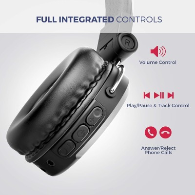 MuveAcoustics Impulse2PRO MA-1600SB Wireless Bluetooth On Ear Headphones with Mic (Steel Black) MuveAcoustics Impulse2PRO MA-1600SB Wireless Bluetooth On Ear Headphones with Mic (Steel Black)