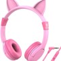 iClever Kids Headphones for Girls, On Ear Headphones Birthday Gift for Girls