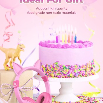 iClever Kids Headphones for Girls, On Ear Headphones Birthday Gift for Girls iClever Kids Headphones for Girls, On Ear Headphones Birthday Gift for Girls