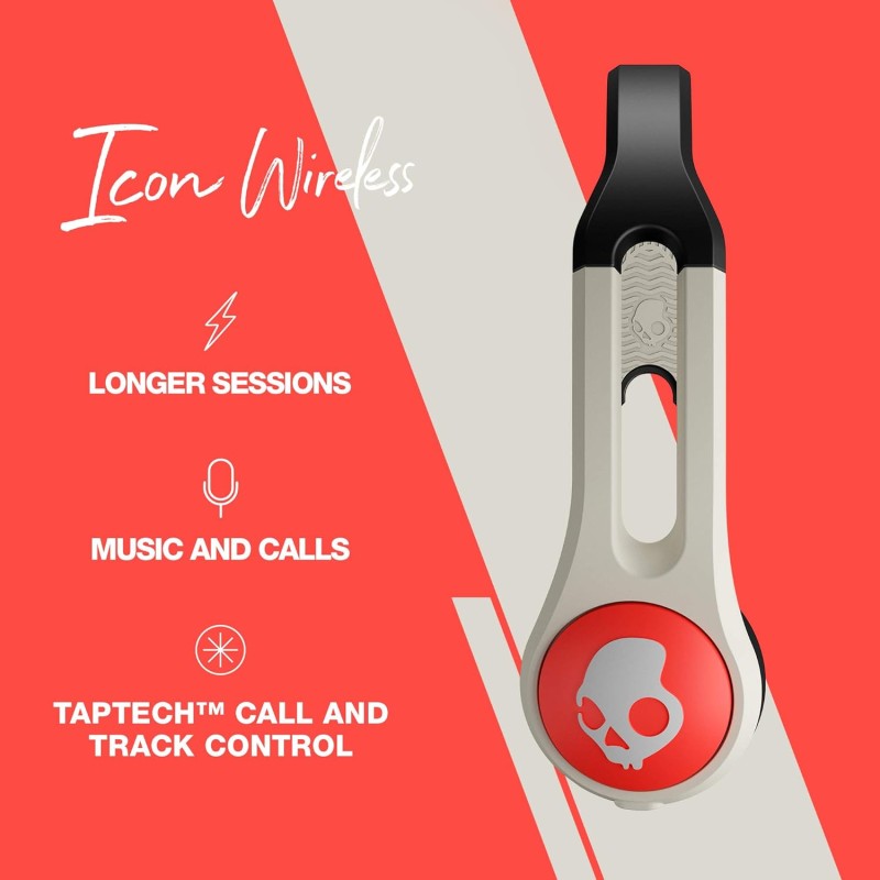 Skullcandy Icon3 Wireless On-Ear Headphone with Mic (Stone) Skullcandy Icon3 Wireless On-Ear Headphone with Mic (Stone)