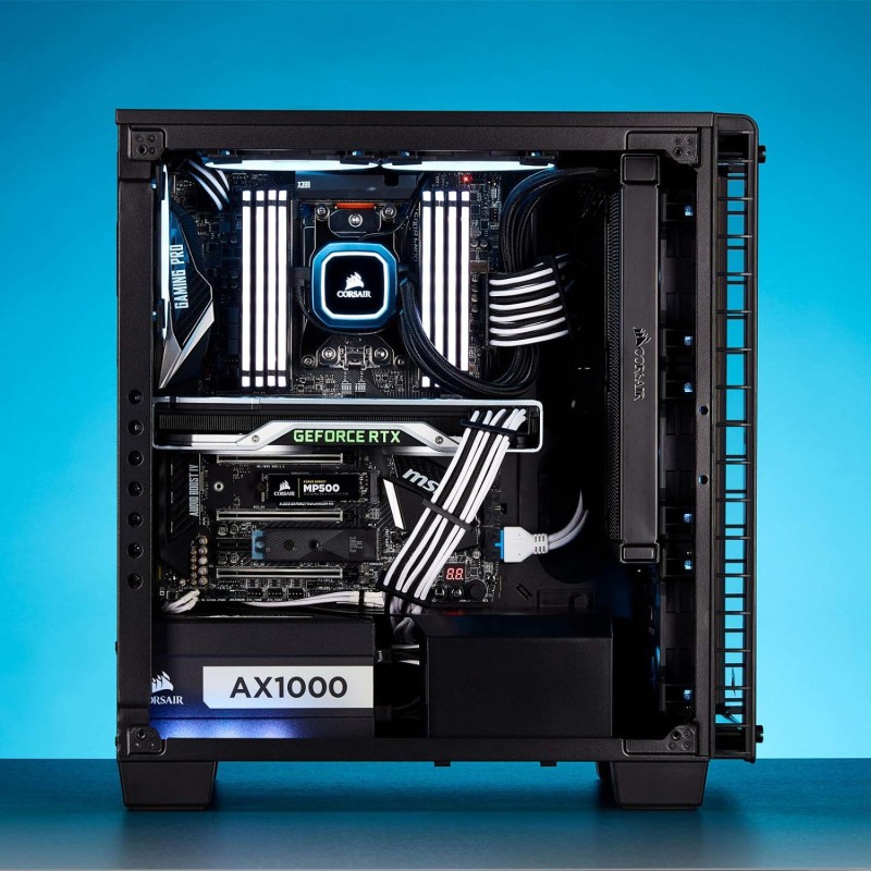 CORSAIR Premium Individually Sleeved PSU Cables Pro Kit– White/Black CORSAIR Premium Individually Sleeved PSU Cables Pro Kit– White/Black