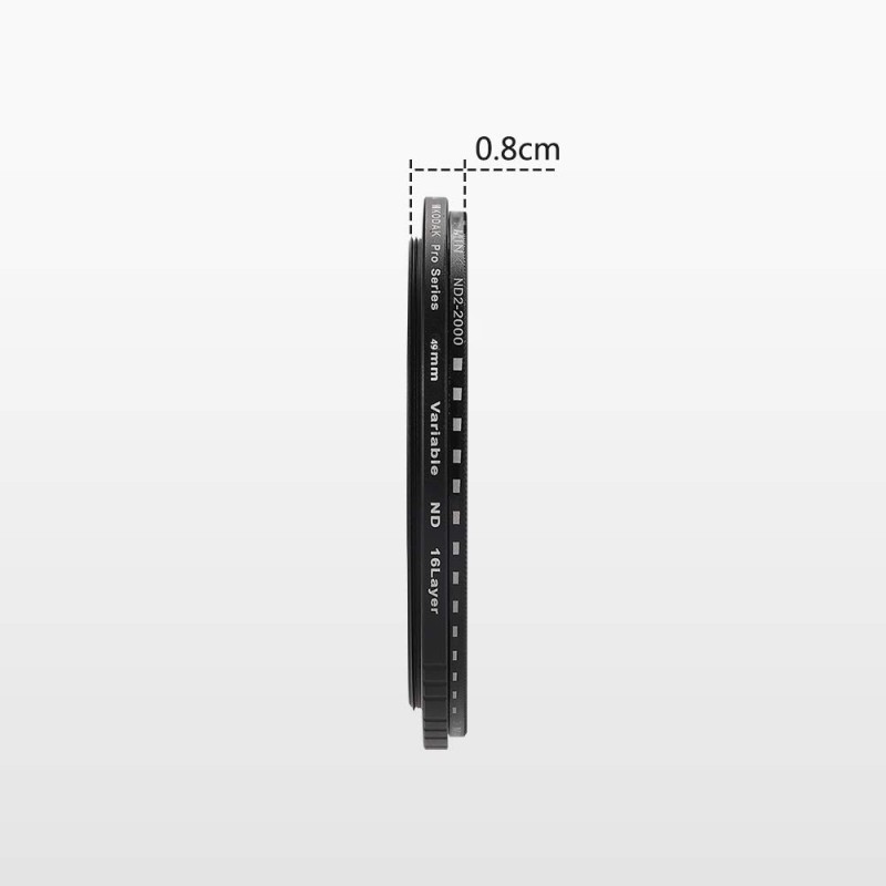 KODAK Pro Series 49MM 16 Layer for ND2~ND2000 Variable ND Filter (49 mm) KODAK Pro Series 49MM 16 Layer for ND2~ND2000 Variable ND Filter (49 mm)