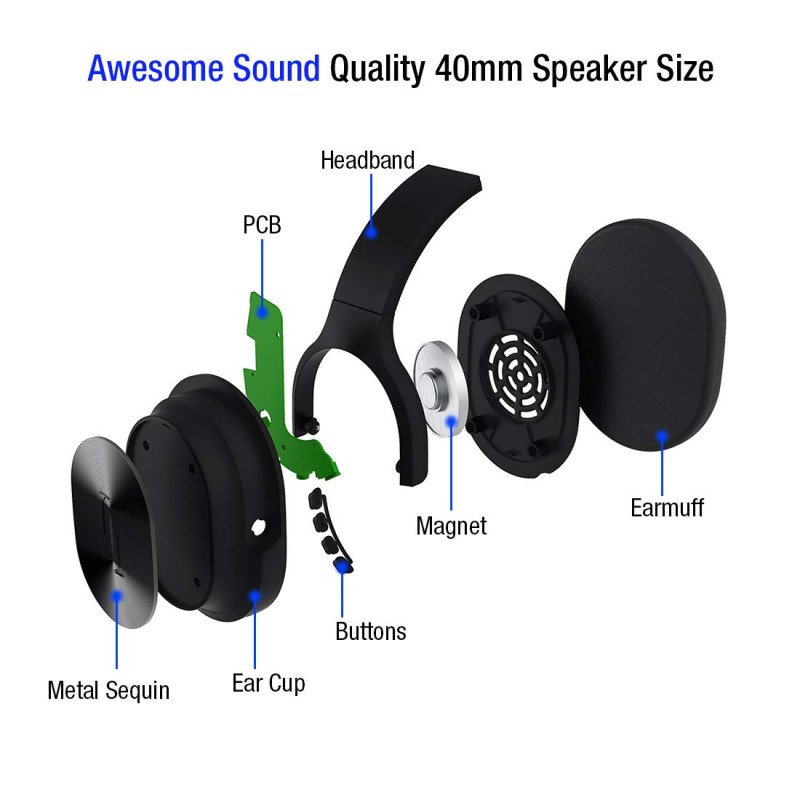 pTron Studio Pro Soundster Hi-Fi Over The Ear Wireless Bluetooth - (Black) pTron Studio Pro Soundster Hi-Fi Over The Ear Wireless Bluetooth - (Black)