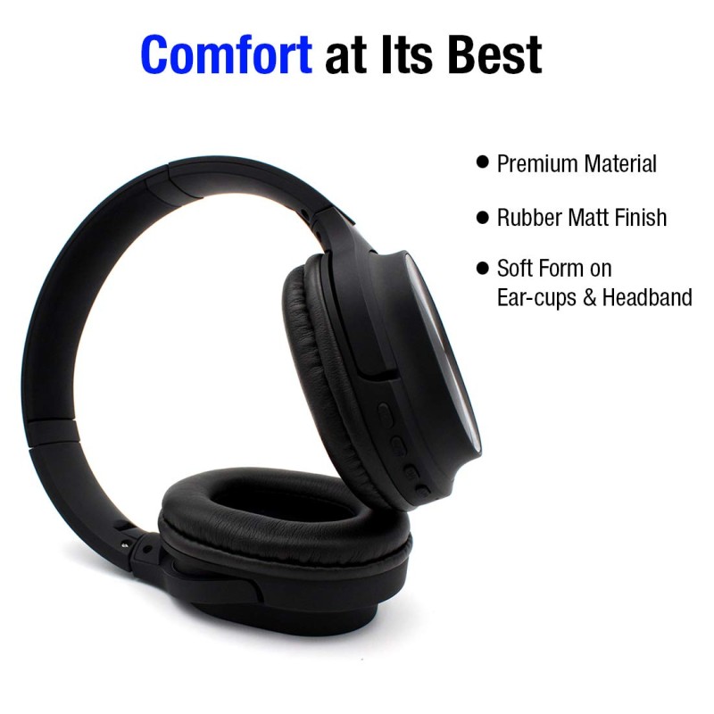 pTron Studio Pro Soundster Hi-Fi Over The Ear Wireless Bluetooth - (Black) pTron Studio Pro Soundster Hi-Fi Over The Ear Wireless Bluetooth - (Black)