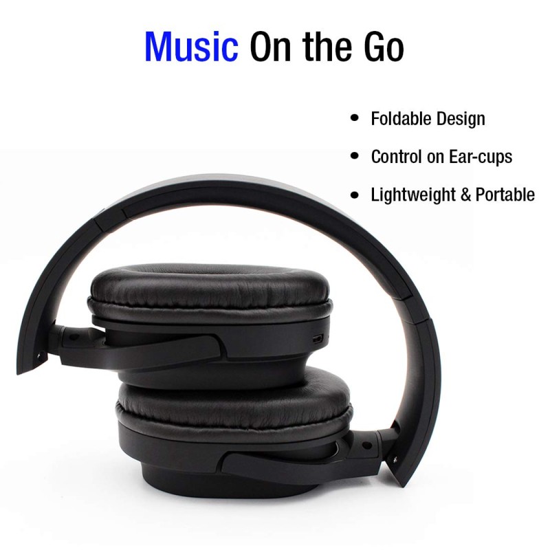 pTron Studio Pro Soundster Hi-Fi Over The Ear Wireless Bluetooth - (Black) pTron Studio Pro Soundster Hi-Fi Over The Ear Wireless Bluetooth - (Black)