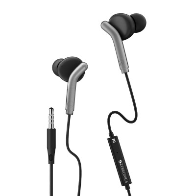 Zebronics Zeb-Bro in Ear Wired Earphones with Mic, 3.5mm Audio Jack, 10mm Drivers, Phone/Tablet Compatible(Black) Zebronics Zeb-Bro in Ear Wired Earphones with Mic, 3.5mm Audio Jack, 10mm Drivers, Phone/Tablet Compatible(Black)
