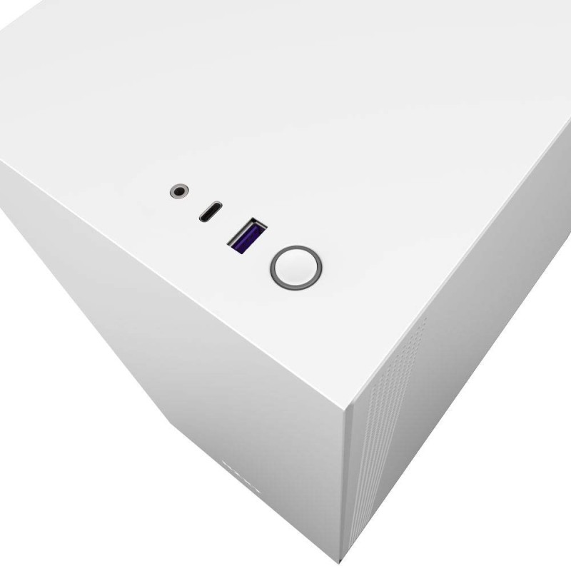 Nzxt H510 PC Compact Mid-Tower ATX Computer Cabinet/Gaming Case with Front USB Type-C Port, 2x120mm Fans- White, Black Nzxt H510 PC Compact Mid-Tower ATX Computer Cabinet/Gaming Case with Front USB Type-C Port, 2x120mm Fans- White, Black