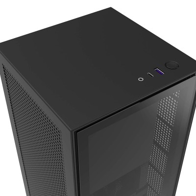 Nzxt H510 PC Compact Mid-Tower ATX Computer Cabinet/Gaming Case with Front USB Type-C Port, 2x120mm Fans- White, Black