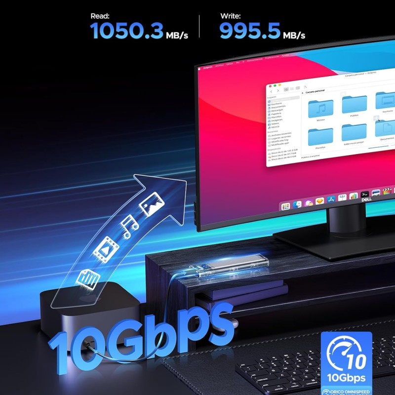 ORICO NVME M.2 to Type-C USB3.1 Gen2 10Gbps ORICO NVME M.2 to Type-C USB3.1 Gen2 10Gbps