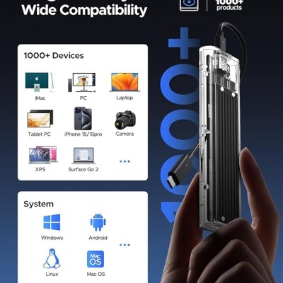 ORICO M.2 NVME Enclosure Adapter (TCM2-Black) ORICO M.2 NVME Enclosure Adapter (TCM2-Black)