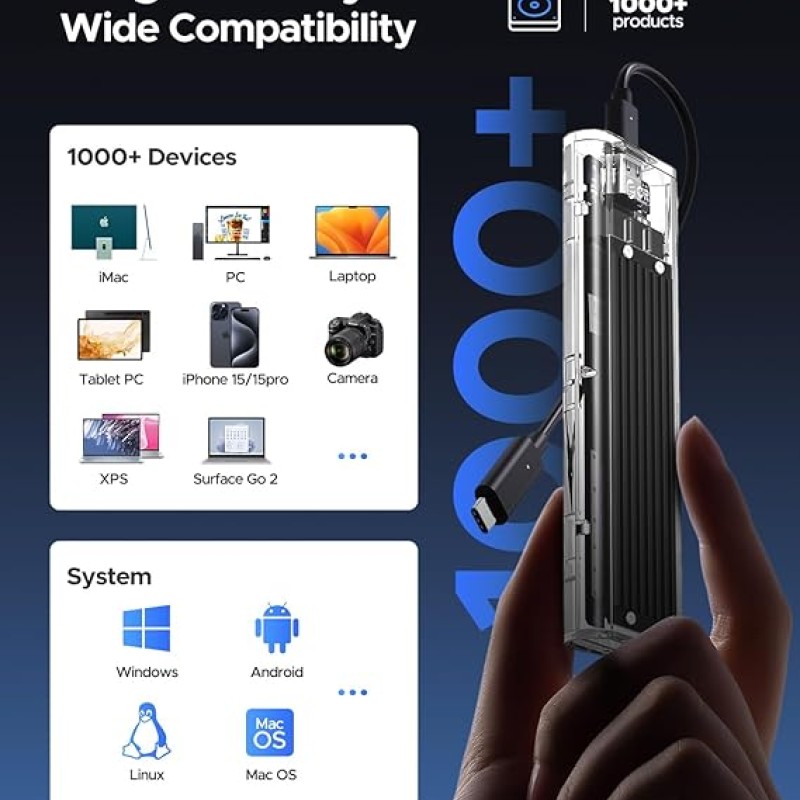 ORICO M.2 NVME Enclosure Adapter (TCM2-Black) ORICO M.2 NVME Enclosure Adapter (TCM2-Black)