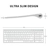 iClever BK10 Bluetooth Keyboard Sliver/White iClever BK10 Bluetooth Keyboard Sliver/White
