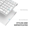 iClever BK10 Bluetooth Keyboard Sliver/White iClever BK10 Bluetooth Keyboard Sliver/White