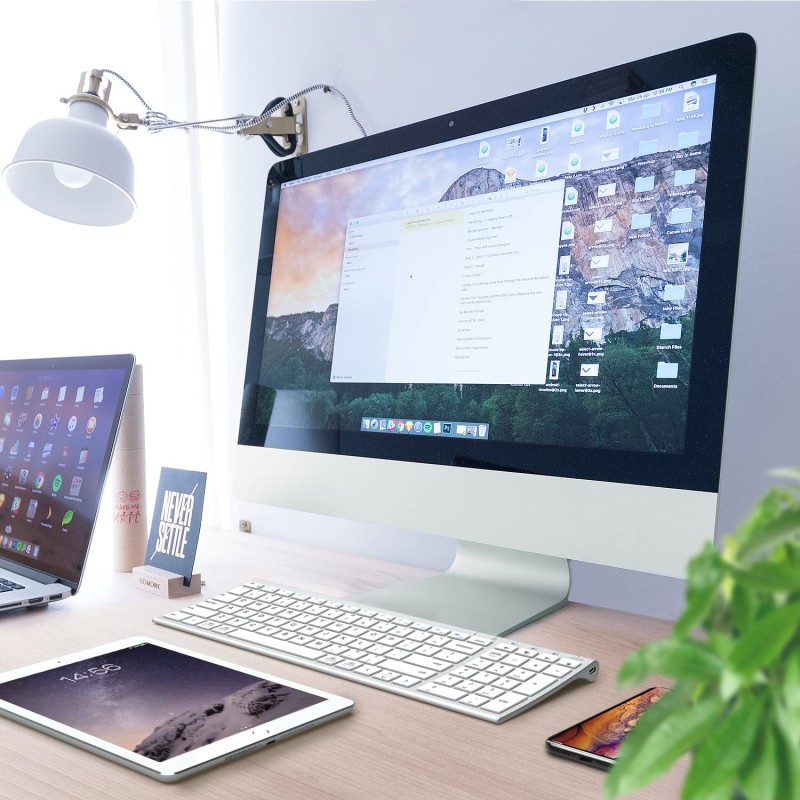 iClever BK10 Bluetooth Keyboard Sliver/White iClever BK10 Bluetooth Keyboard Sliver/White