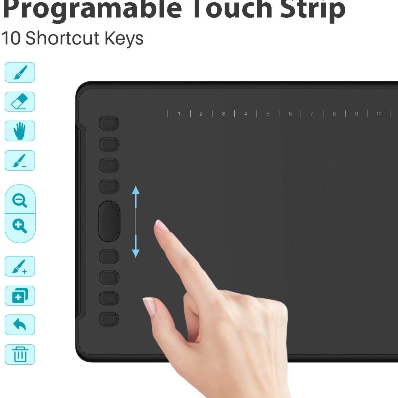 HUION Inspiroy H1161 Digital Graphics Drawing Pen Tablet